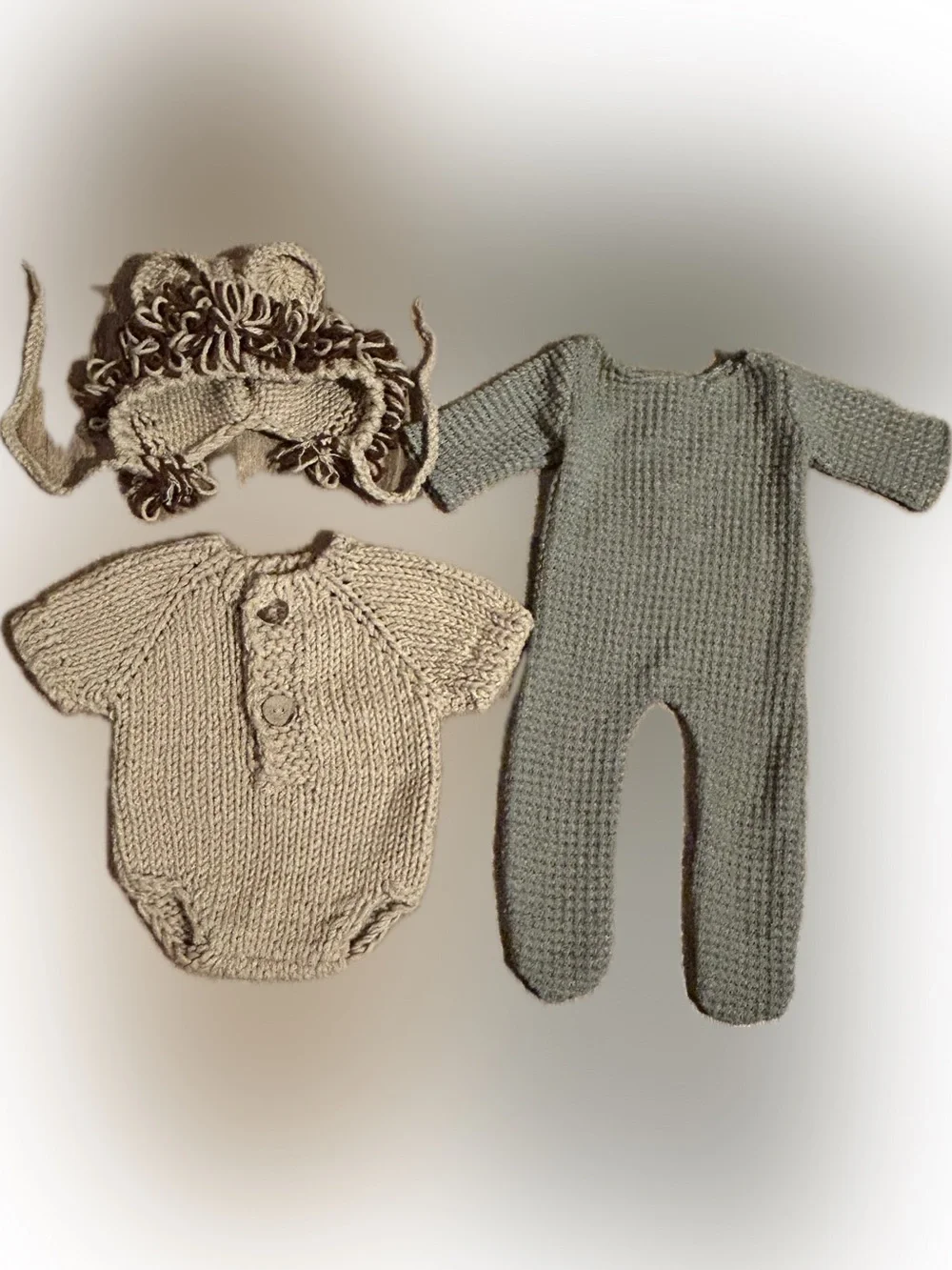 2 Newborn Knit Outfits